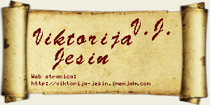 Viktorija Ješin vizit kartica